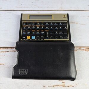 HP 12C Financial Calculator Vintage Made in Brazil Tested w Original Case
